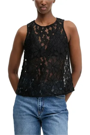 Desigual Damen, Oberteile, Schwarzk, MGröße: