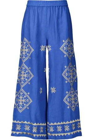 Greek Archaic Kori Damen, Hosen, Blau, MGröße: