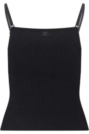 Courrèges Damen, Oberteile, Schwarzk, MGröße: