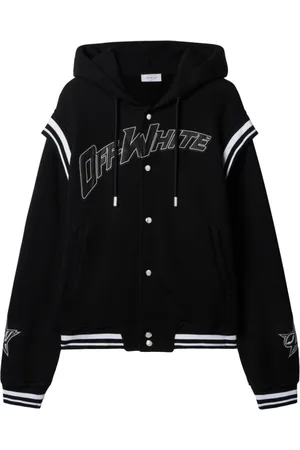 OFF-WHITE Herren, Sweatshirts & Hoodies, Schwarzk, LGröße: