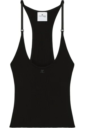 Courrèges Damen, Oberteile, Schwarzk, MGröße: