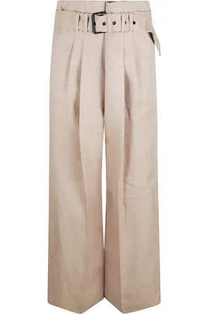 ELEVENTY Damen, Hosen, Braun, SGröße: