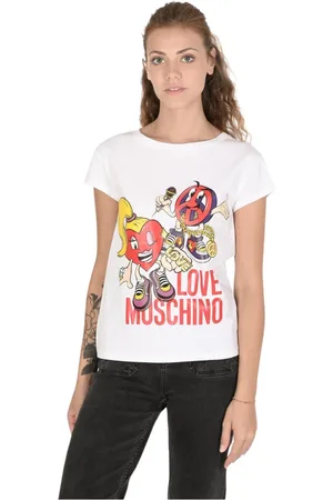 Moschino Damen, Oberteile, Weiß, 2XSGröße: