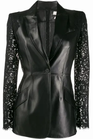 Alexander McQueen Damen, Jacken, Schwarzk, SGröße: