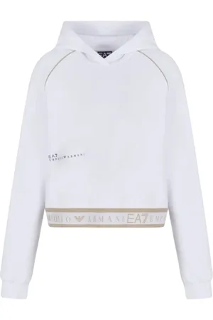 EA7 Damen, Sweatshirts & Hoodies, Weiß, XSGröße:
