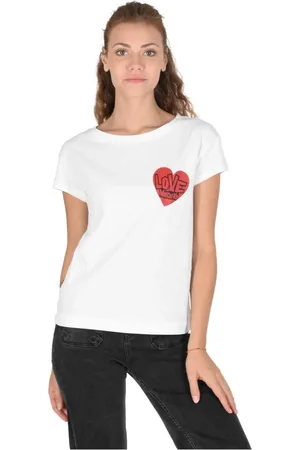 Moschino Damen, Oberteile, Weiß, SGröße: