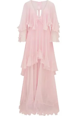 LOVESHACKFANCY Damen, Kleider, Rosa, MGröße: