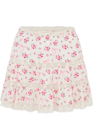 LOVESHACKFANCY Damen, Röcke, Rosa, MGröße: