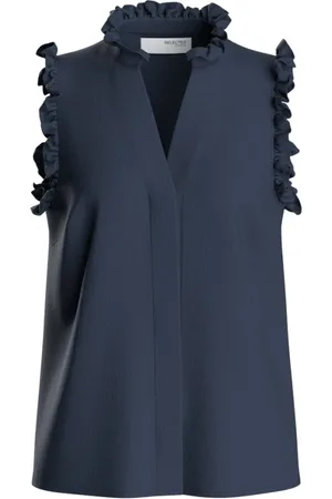 SELECTED Damen, Oberteile, Blau, MGröße: