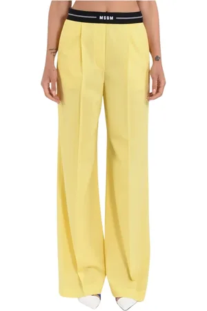 Msgm Damen, Hosen, Gelb, XSGröße: