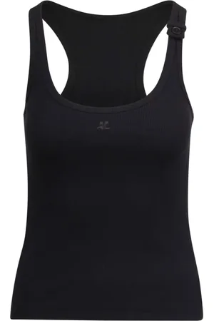 Courrèges Damen, Oberteile, Schwarzk, SGröße: