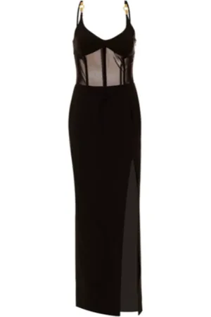 Roberto Cavalli Damen, Kleider, Schwarzk, SGröße: