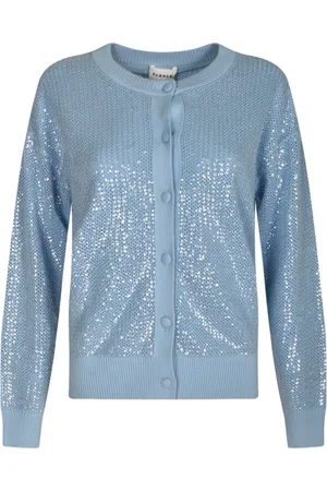P.A.R.O.S.H. Damen, Strickwaren, Blau, SGröße: