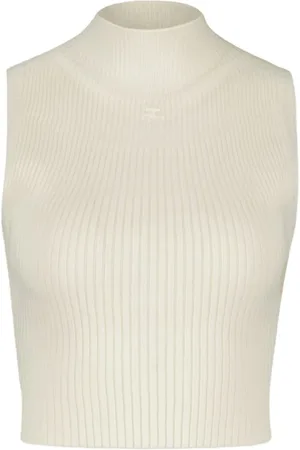 Courrèges Damen, Oberteile, Weiß, SGröße: