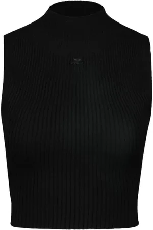Courrèges Damen, Oberteile, Schwarzk, XSGröße: