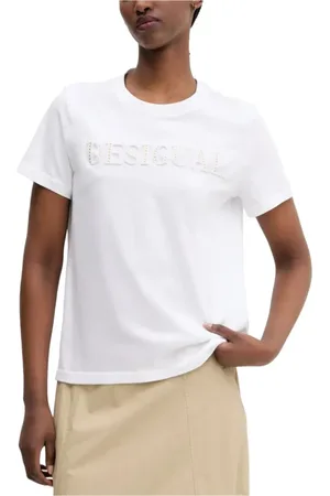 Desigual Damen, Oberteile, Weiß, MGröße: