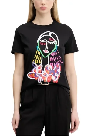 Desigual Damen, Oberteile, Schwarzk, SGröße: