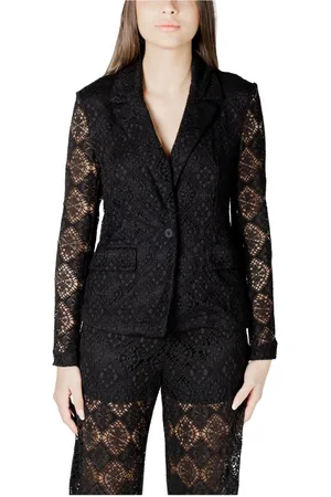 JACQUELINE DE YONG Damen, Jacken, Schwarzk, SGröße: