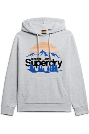 Superdry Herren, Sweatshirts & Hoodies, Grau, MGröße: