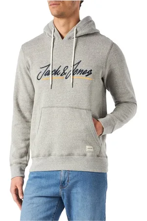 JACK & JONES Herren, Sweatshirts & Hoodies, Grau, SGröße: