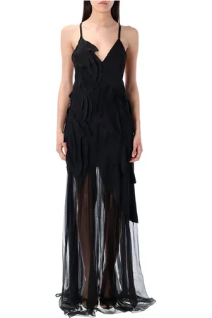 Alberta Ferretti Damen, Kleider, Schwarzk, SGröße: