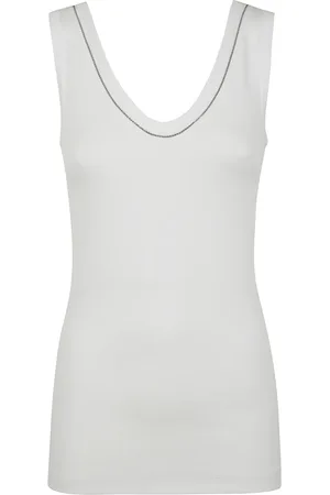 Brunello Cucinelli Damen, Oberteile, Weiß, MGröße: