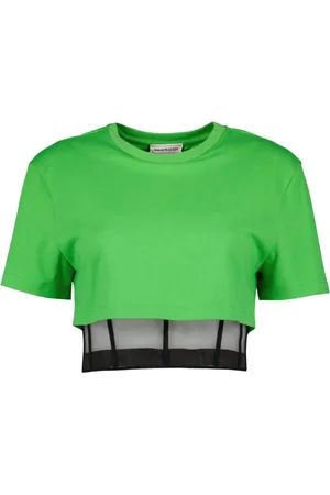 Alexander McQueen Damen, Oberteile, Grün, 2XSGröße: