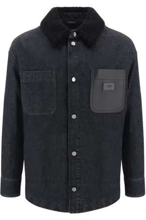 Fendi Herren, Jacken, Blau, MGröße:
