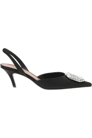 Amina Muaddi Damen, Schuhe, Schwarzk, 37 EUGröße: