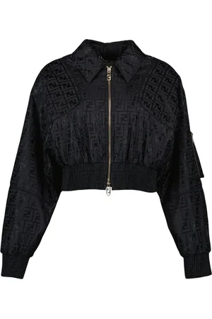 Fendi Damen, Jacken, Schwarzk, SGröße: