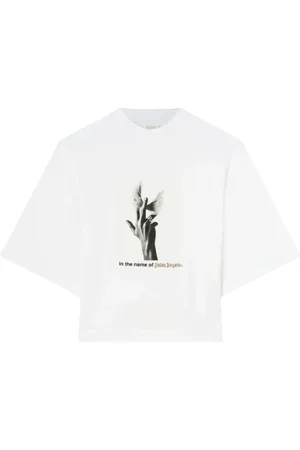 Palm Angels Damen, Oberteile, Weiß, LGröße: