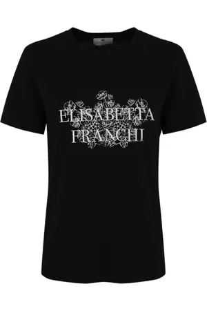 Elisabetta Franchi Damen, Oberteile, Schwarzk, SGröße: