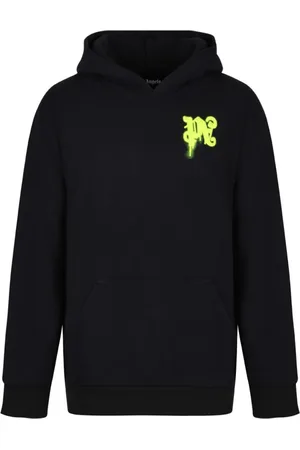Palm Angels Herren, Sweatshirts & Hoodies, Schwarzk, LGröße: