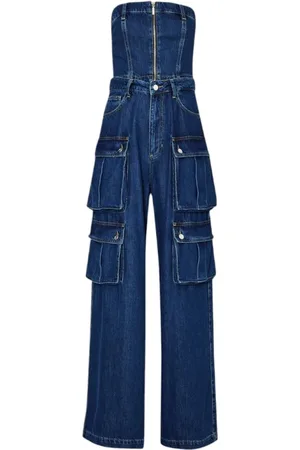 Liu Jo Damen, Jumpsuits & Playsuits, Blau, W26Größe: