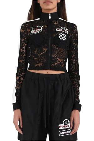 Pinko Damen, Jacken, Schwarzk, LGröße:
