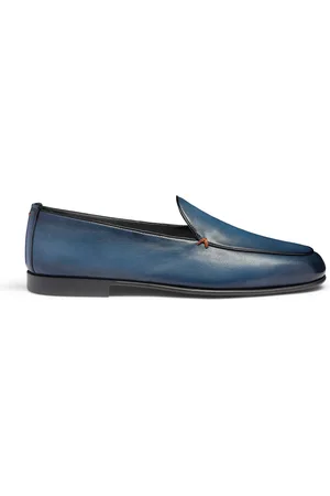 santoni Herren, Schuhe, Blau, 40 1/2 EUGröße: