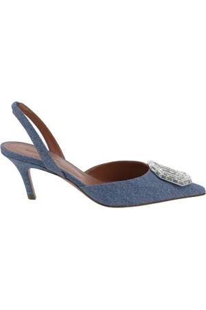 Amina Muaddi Damen, Schuhe, Blau, 36 1/2 EUGröße: