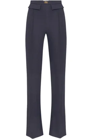 Elisabetta Franchi Damen, Hosen, Grau, 2XLGröße: