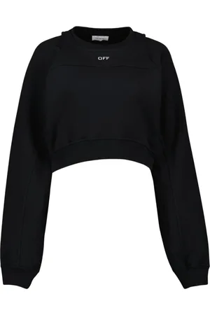 OFF-WHITE Damen, Sweatshirts & Hoodies, Schwarzk, MGröße: