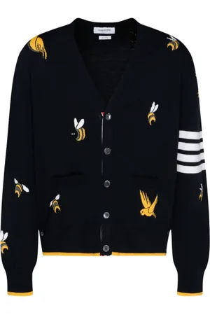Thom Browne Herren, Strickwaren, Blau, MGröße: