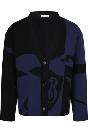 Burberry Herren, Strickwaren, Schwarzk, LGröße: