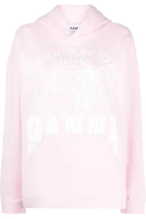 Ganni Damen, Sweatshirts & Hoodies, Rosa, 2XS/XSGröße: