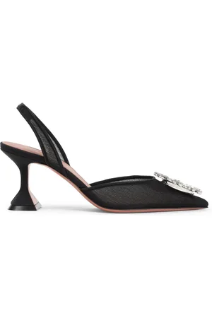 Amina Muaddi Damen, Schuhe, Schwarzk, 38 EUGröße: