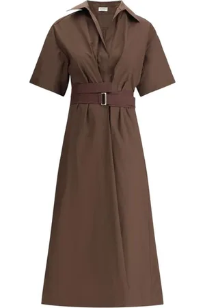 Brunello Cucinelli Damen, Kleider, Braun, LGröße: