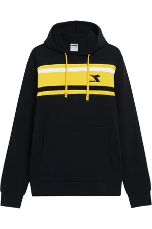 Diadora Herren, Sweatshirts & Hoodies, Schwarzk, 2XLGröße: