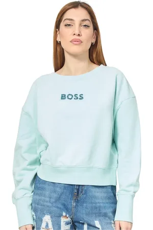 HUGO BOSS Damen, Sweatshirts & Hoodies, Blau, MGröße: