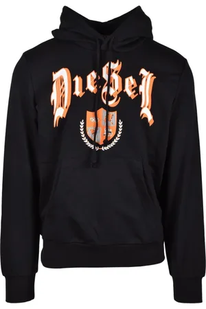Diesel Herren, Sweatshirts & Hoodies, Schwarzk, MGröße: