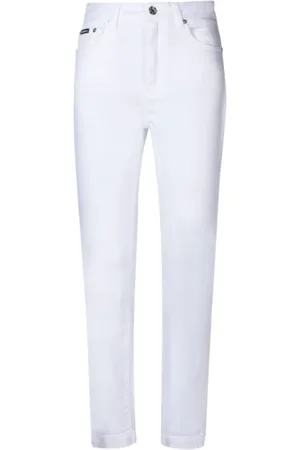 Dolce & Gabbana Damen, Jeans, Weiß, 2XSGröße: