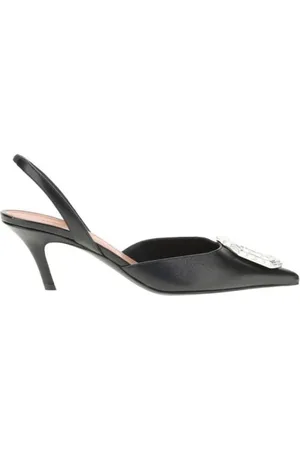 Amina Muaddi Damen, Schuhe, Schwarzk, 40 EUGröße: