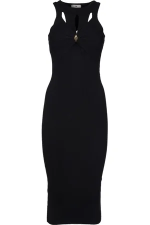 Elisabetta Franchi Damen, Kleider, Schwarzk, XSGröße:
